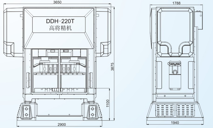 DDH-220T 高将闭式双点高速冲床